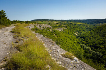 Fototapeta na wymiar Bulgarian landscape of Ovech Fortress Provadia