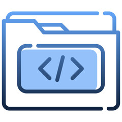 FOLDER Gradient icon,linear,outline,graphic,illustration