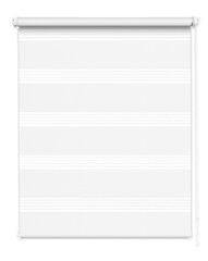White roller blind isolated, ready for your design or mockup.