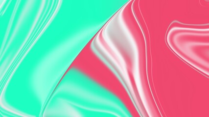 Green and pink wave color Liquid shape , colorful flow background , Illustration Wallpaper