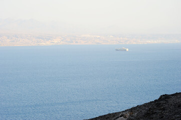 Fototapeta na wymiar Coast of the Red Sea Gulf of Eilat in Israel