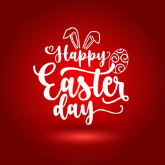 Happy easter day banner