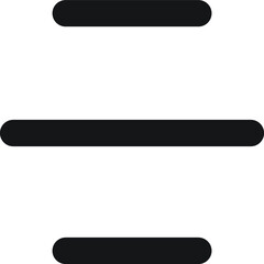 Equal Icon,Vector Illustration. Flat Design Style. Vector Equal Icon Illustration Isolated on White Background, Equal Icon. Equal Icons Graphic Design Vector Symbols. Menu Icon in Vector