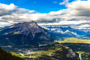 Fototapeta premium Bow Valley in Banff national park