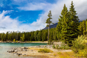 Lake Minnewanka in Banff