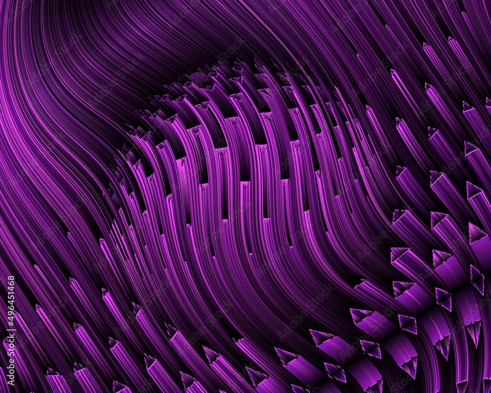 Poster pattern and design based on exploding pink sphere on a black background 3d illustration