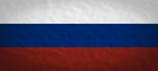 Russia background banner pattern template - Abstract stone concret wall texture in the colors of russian flag