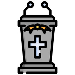 TRIBUNE filled outline icon,linear,outline,graphic,illustration