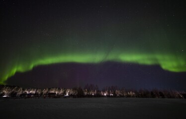 aurora over the sea