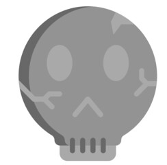 SKULL flat icon,linear,outline,graphic,illustration