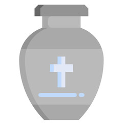 URN flat icon,linear,outline,graphic,illustration