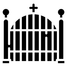 FENCE glyph icon,linear,outline,graphic,illustration