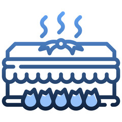 CREMATORY Gradient icon,linear,outline,graphic,illustration