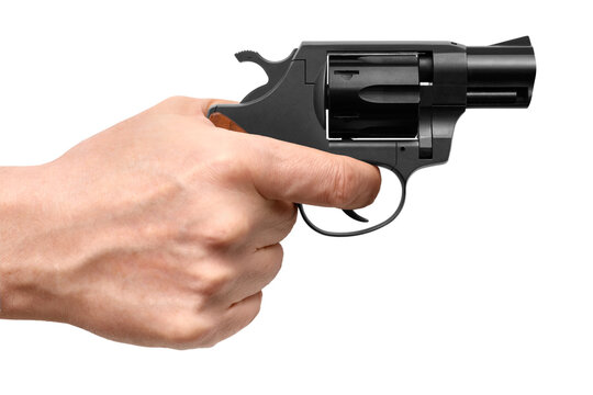 Hand holding pistol