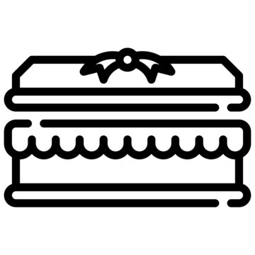 recommend clip art: COFFIN line icon,linear,outline,graphic,illustration