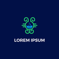 Line art leaf logo design inspiration