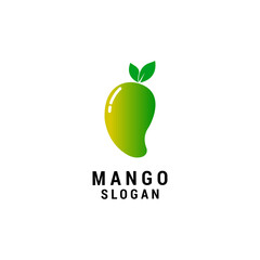 Mango fruit logo icon design template. Elegant, luxury, premium vector