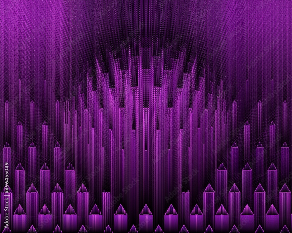 Poster pattern and design based on exploding pink sphere on a black background 3d illustration
