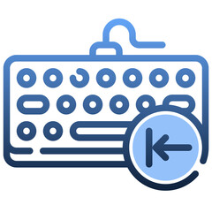 TAB KEY Gradient icon,linear,outline,graphic,illustration