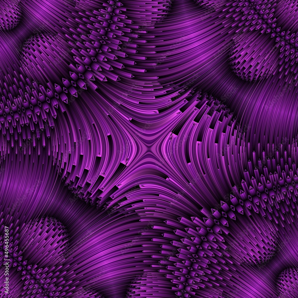 Poster pattern and design based on exploding pink sphere on a black background 3d illustration