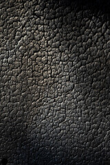 Texture of leather black cover close-up.