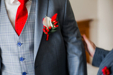 Getting ready groom bride wedding