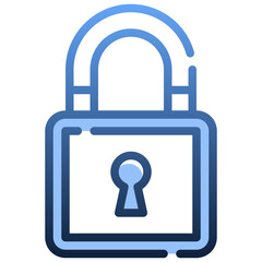 LOCK Gradient icon,linear,outline,graphic,illustration