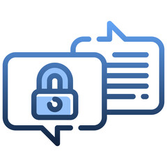 PRIVATE MESSAGE Gradient icon,linear,outline,graphic,illustration