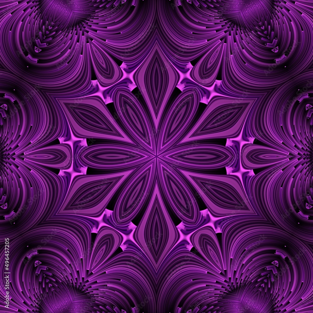Poster pattern and design based on exploding pink sphere on a black background 3d illustration