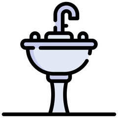 BASIN filled outline icon,linear,outline,graphic,illustration