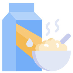 CEREALS flat icon,linear,outline,graphic,illustration