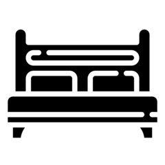 BED glyph icon,linear,outline,graphic,illustration