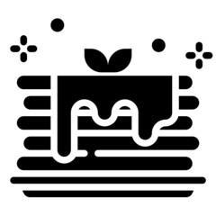 PANCAKE glyph icon,linear,outline,graphic,illustration