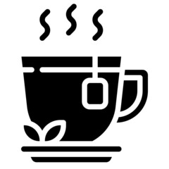 TEA glyph icon,linear,outline,graphic,illustration