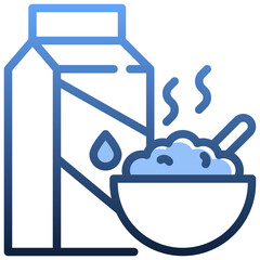 CEREALS Gradient icon,linear,outline,graphic,illustration