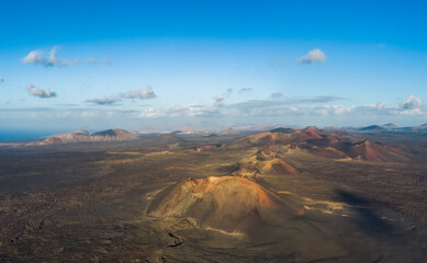 Volcanic fields of Timanfaya National Park, Spain