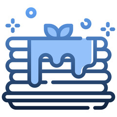 PANCAKE Gradient icon,linear,outline,graphic,illustration
