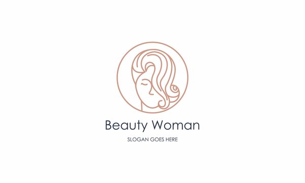 Beauty woman, woman abstract logo design