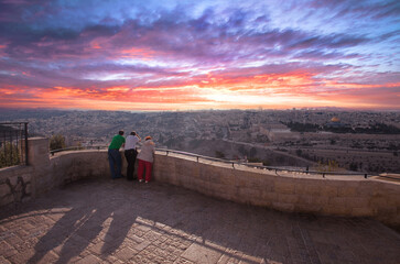 Panoramablick auf Jerusalem, Israel