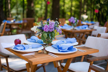 Dekoration auf einer Gartenparty