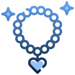 NECKLACE Gradient icon,linear,outline,graphic,illustration