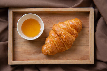 croissant on a plate
