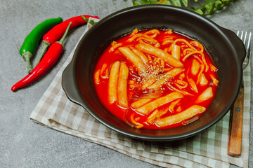 Korean Stir-fried Rice Cake, 'Tteokbokki'