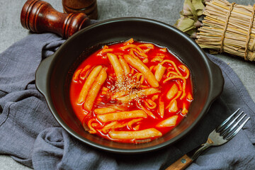 Korean Stir-fried Rice Cake, 'Tteokbokki'