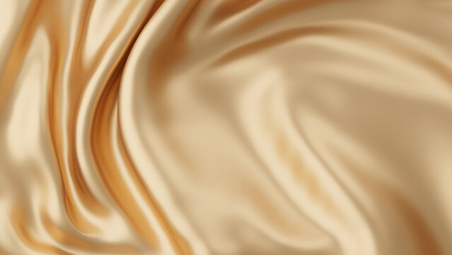 Gold luxury fabric background 3d render