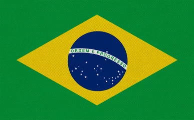 Foto auf Acrylglas Brasilien Brasilien-Flagge