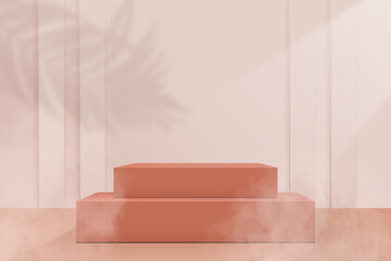 3D product minimal podium scene for showcasing products, Display background vector 3D podium, Platform for cosmetic product presentation