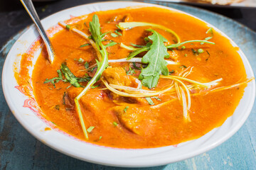 Lamb korma (Indian meal)