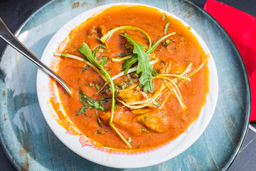 Lamb korma (Indian meal)