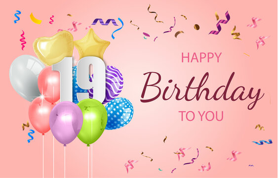 Happy 19Th Birthday Images – Browse 2,098 Stock Photos, Vectors, and Video